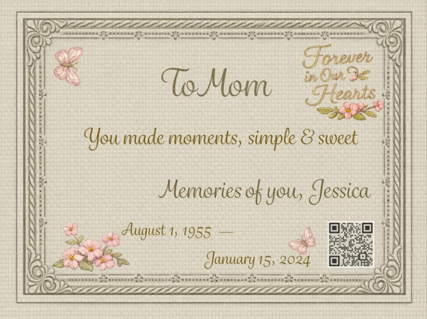 quilt label - to my mom memory quilt label - to my mom memory